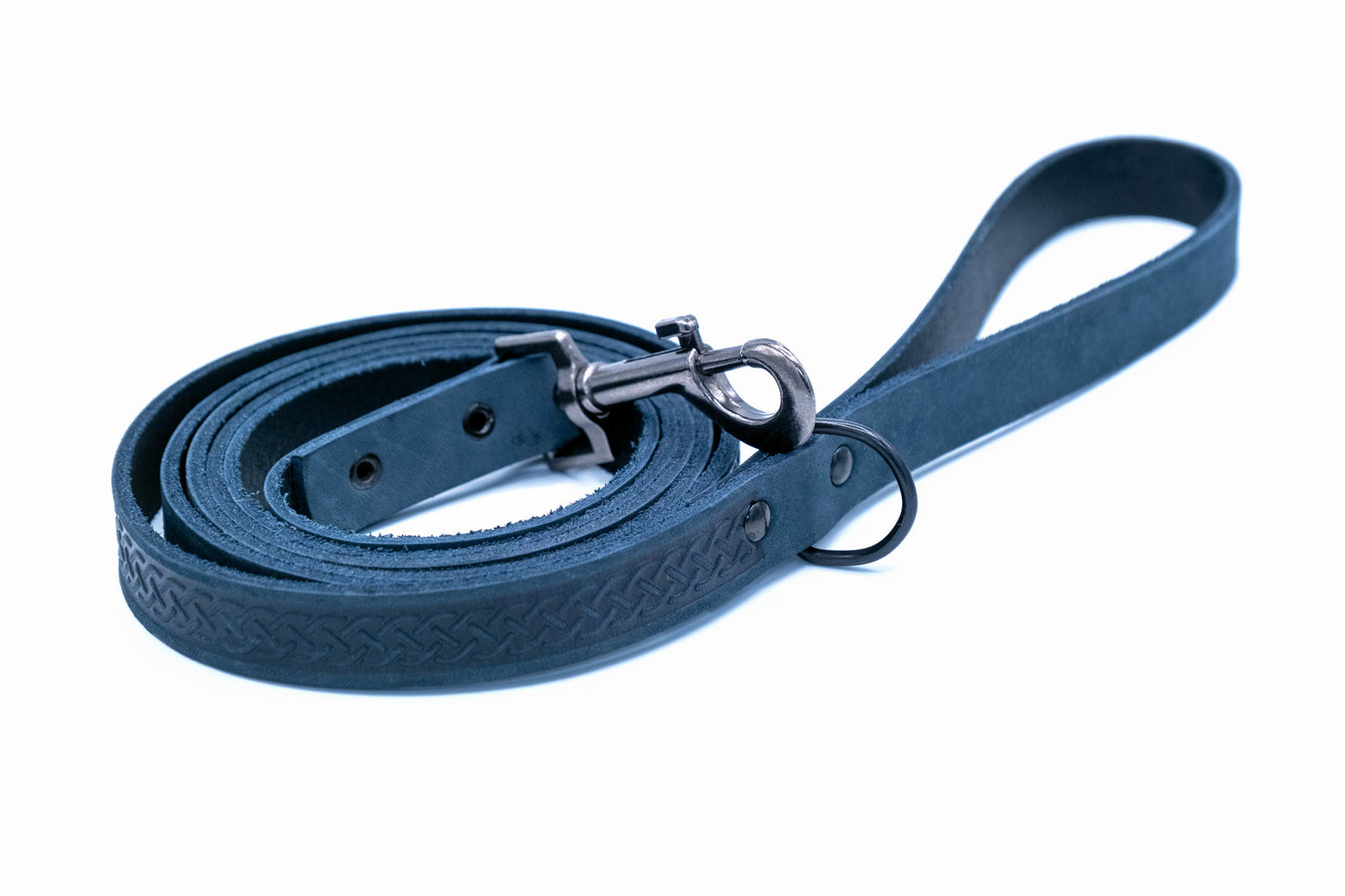 Celtic Sport Leather Collar and Leash Set