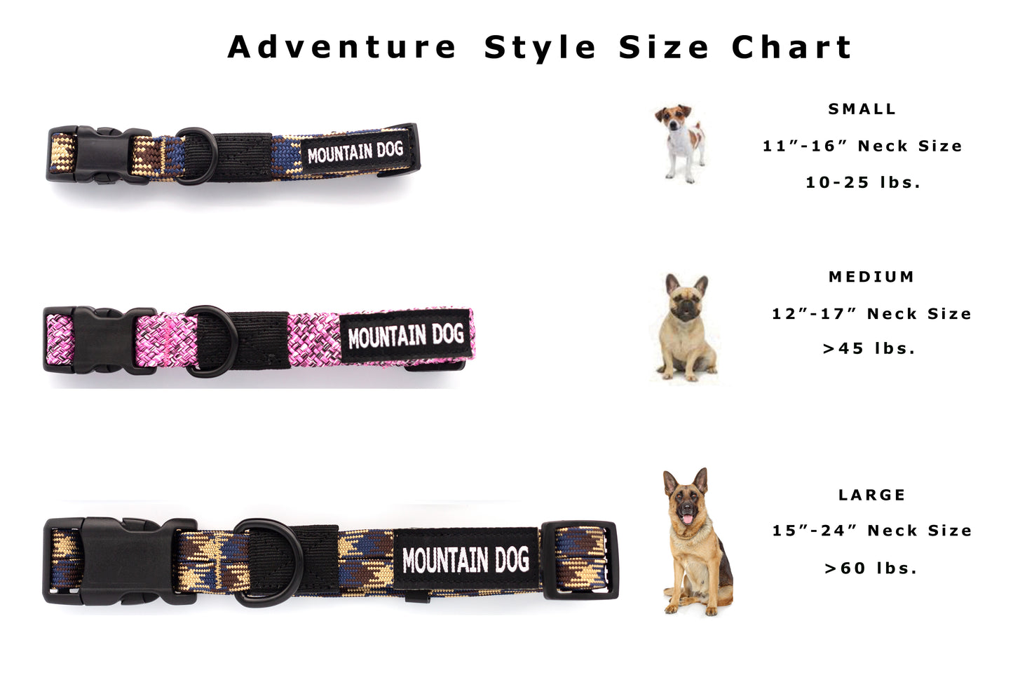 Adventure Style Mountain Blush Climbing Rope Dog Collar