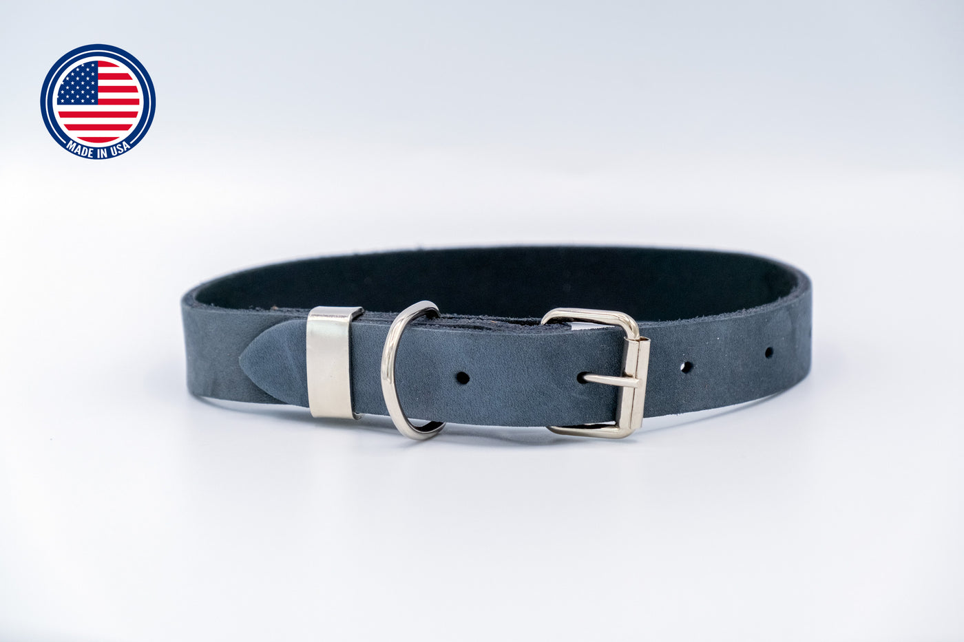 Zen Style Soft Leather Euro Dog Collar