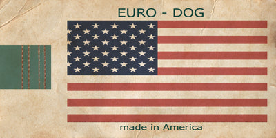 Euro Dog Soft Leather Dog Collar Martingale Made in USA Affordable Luxury