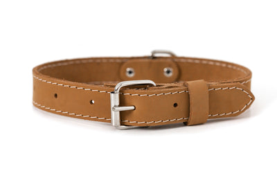 Euro Dog Soft Leather Dog Collar Adjustable Buckle Made in USA Affordable Luxury