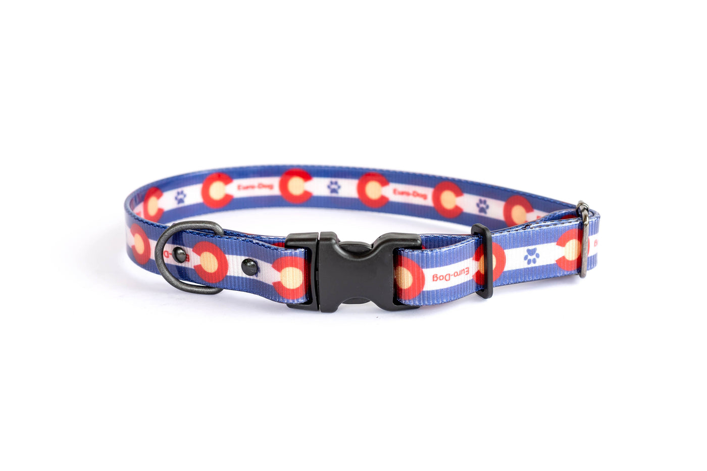 Euro Dog Waterproof Nylon Dog Collar Quick Release Buckle Durable Made in USA TPU Coated Affordable Luxury
